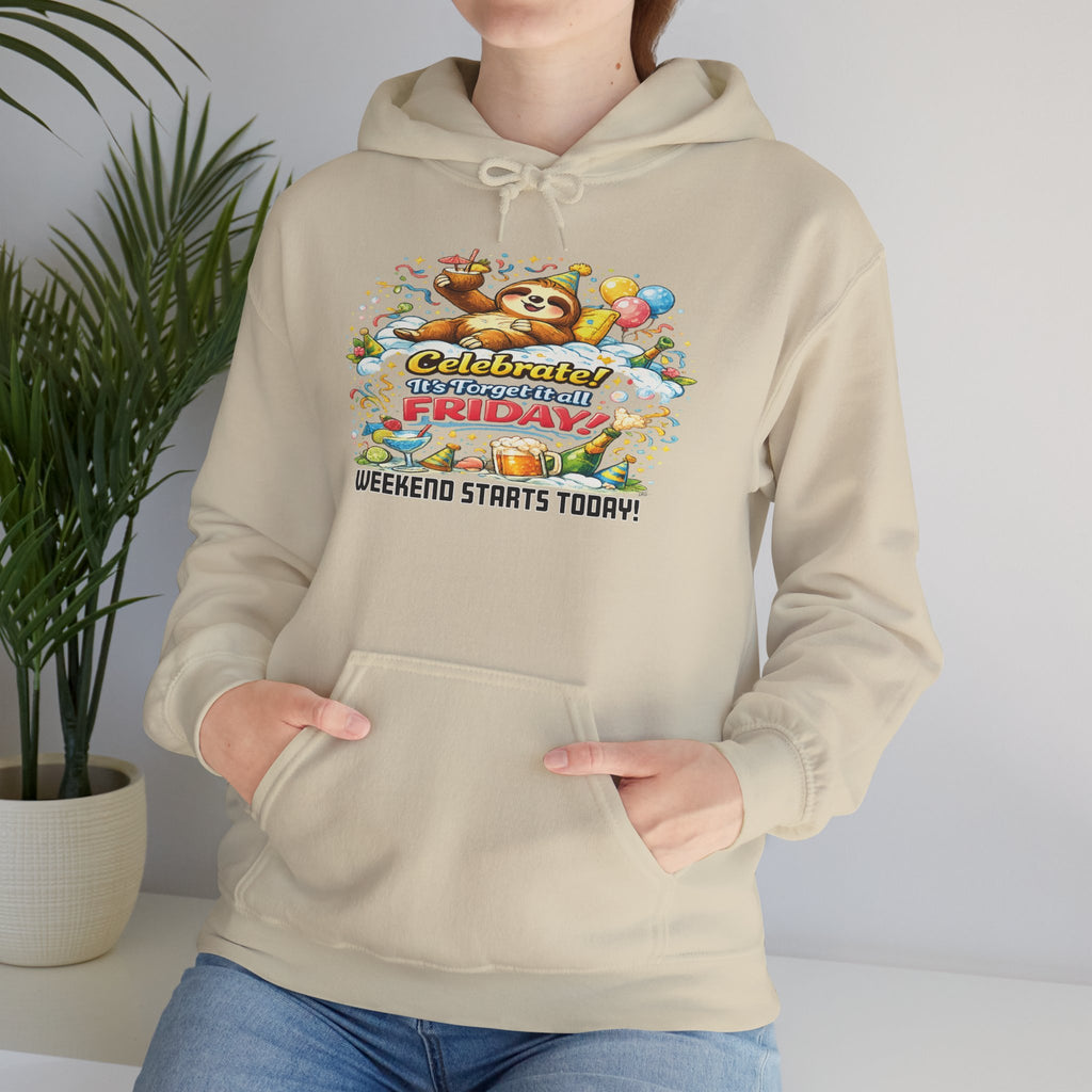 Friday - Procrastination Sloth Series Hoodie
