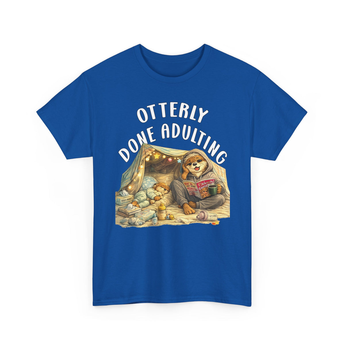 "Otterly Done Adulting" Mom Tee - Otter Series