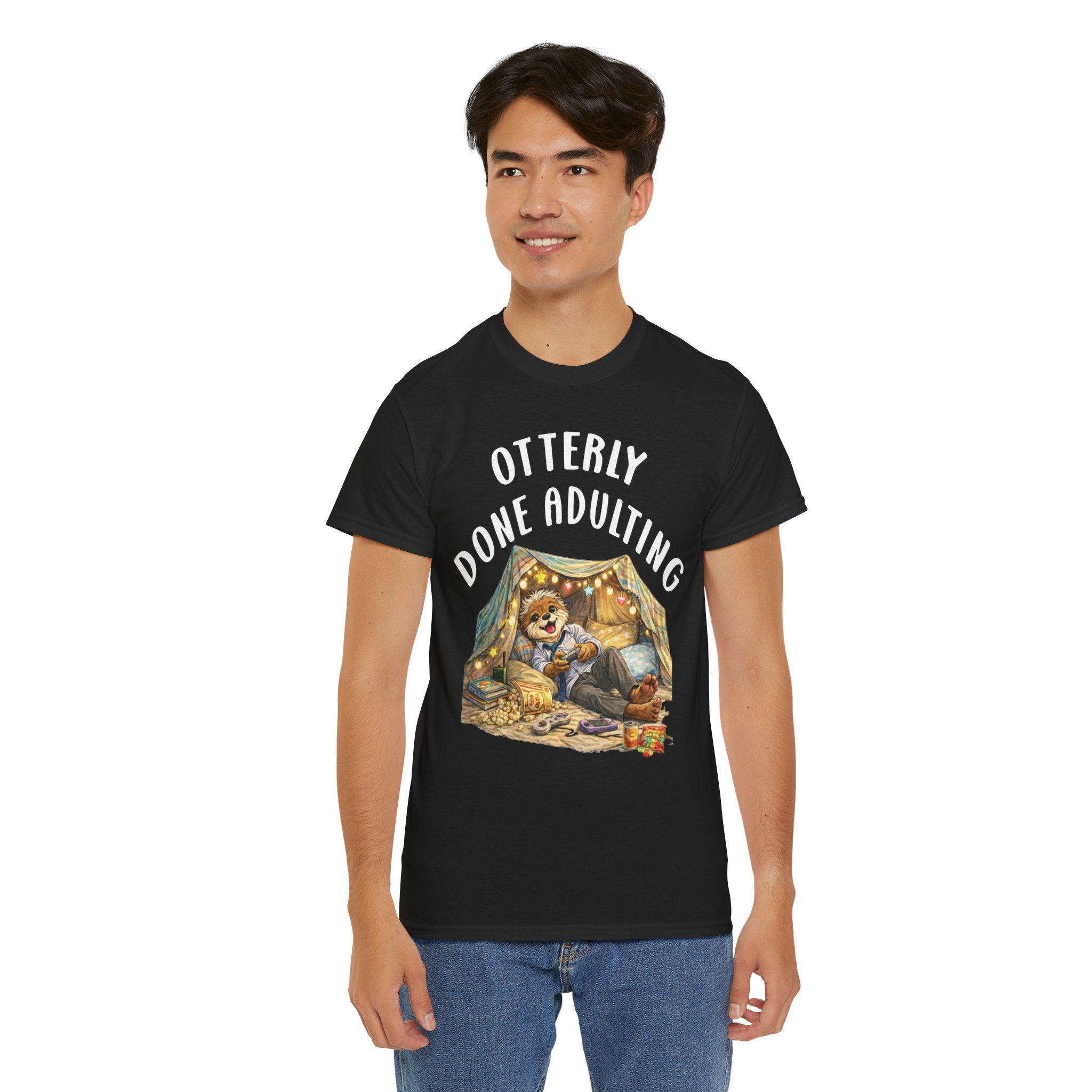 "Otterly Done Adulting" Dad Tee - Otter Series