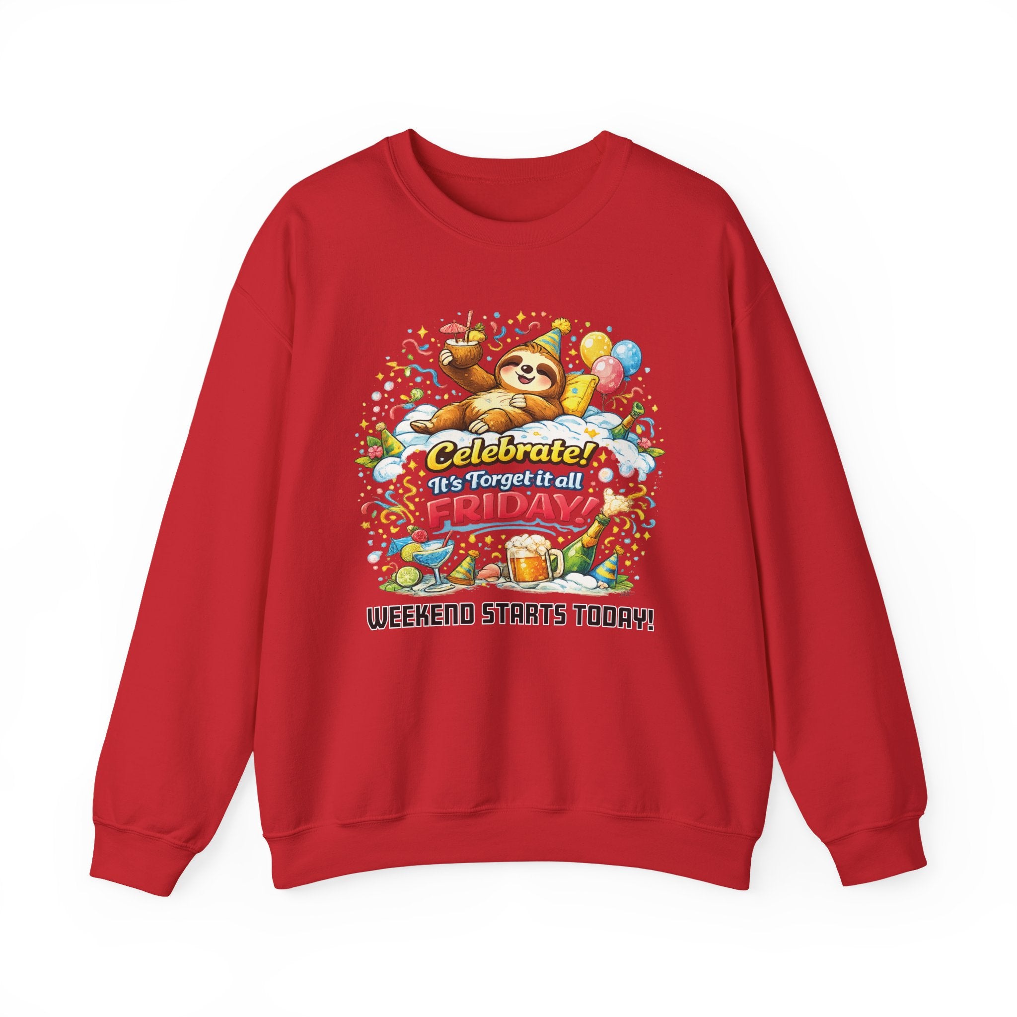 Friday - Procrastination Sloth Series Sweatshirt