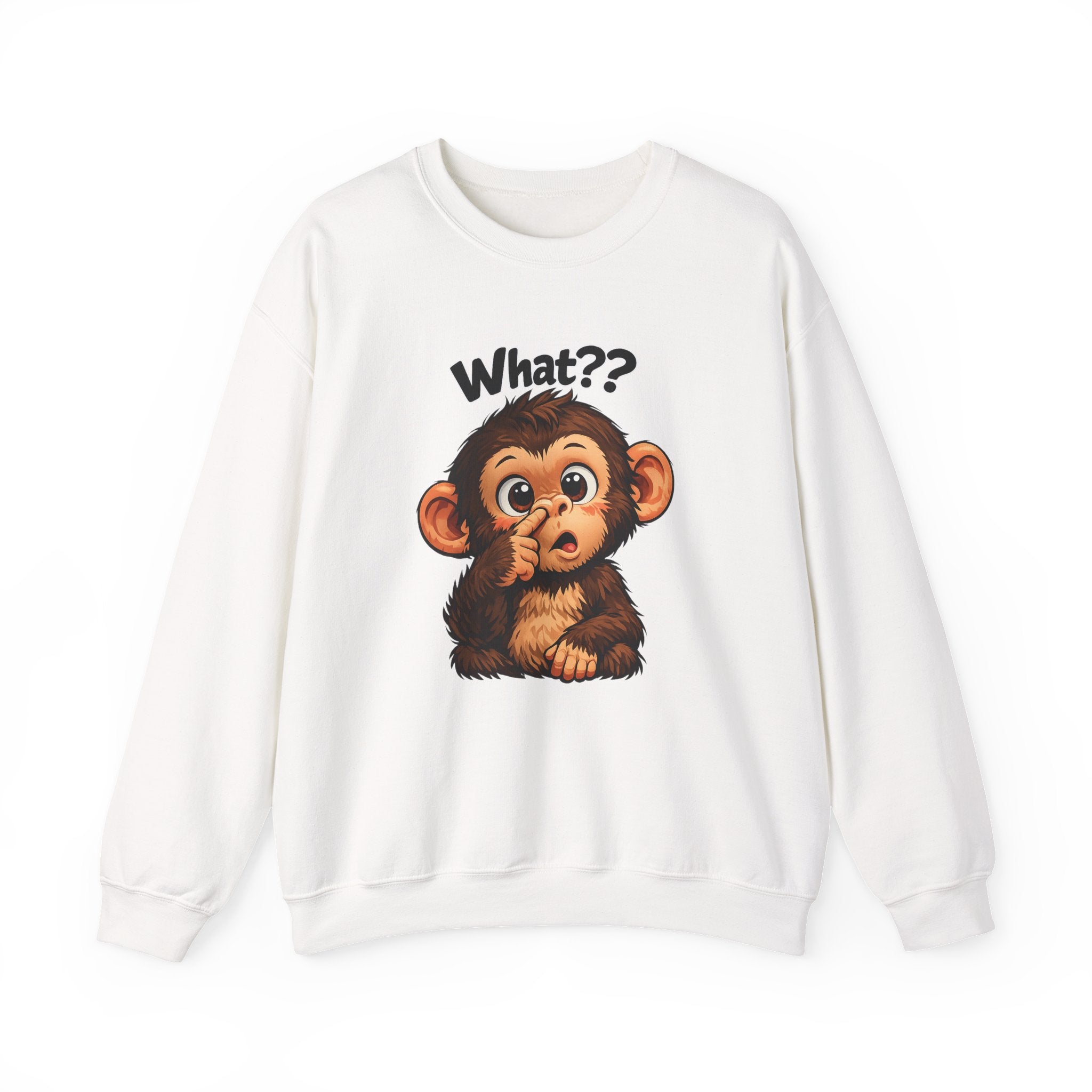 Monkey Says "What?" Sweatshirt