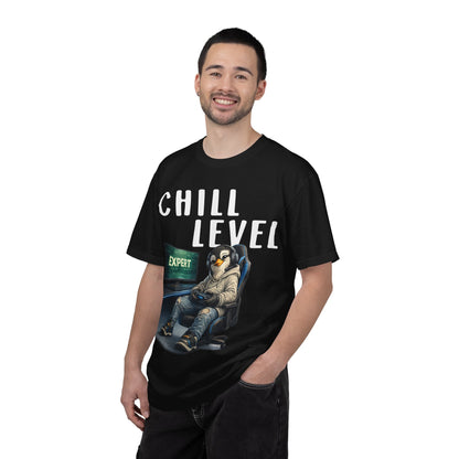 Chill Level Expert T-shirt - Penguin Series