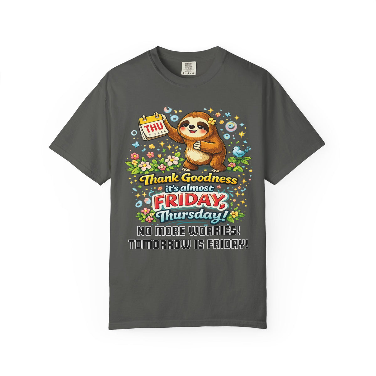 Thursday - Procrastination Sloth Series T-shirt