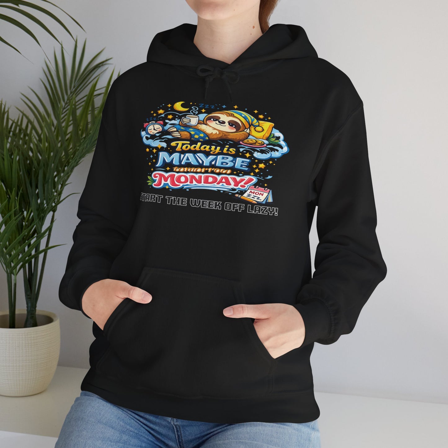 Monday - Procrastination Sloth Series Hoodie