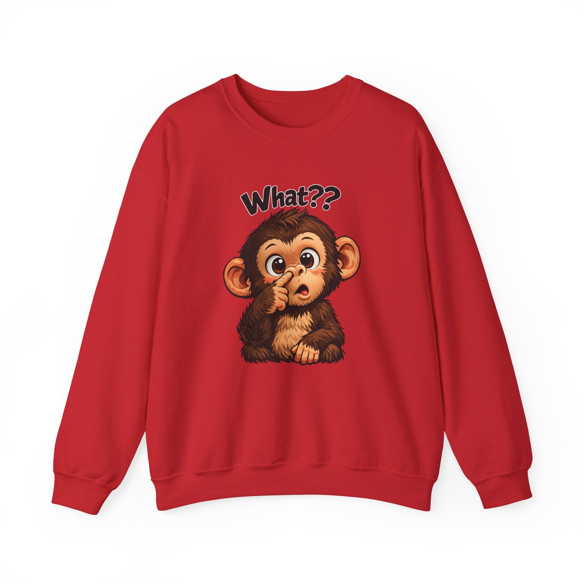 Monkey Says "What?" Sweatshirt