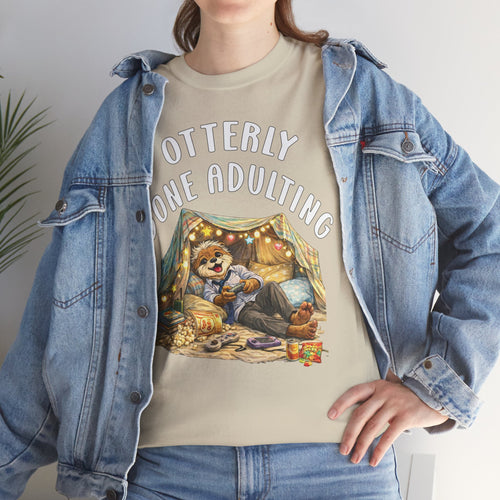 "Otterly Done Adulting" Dad Tee - Otter Series