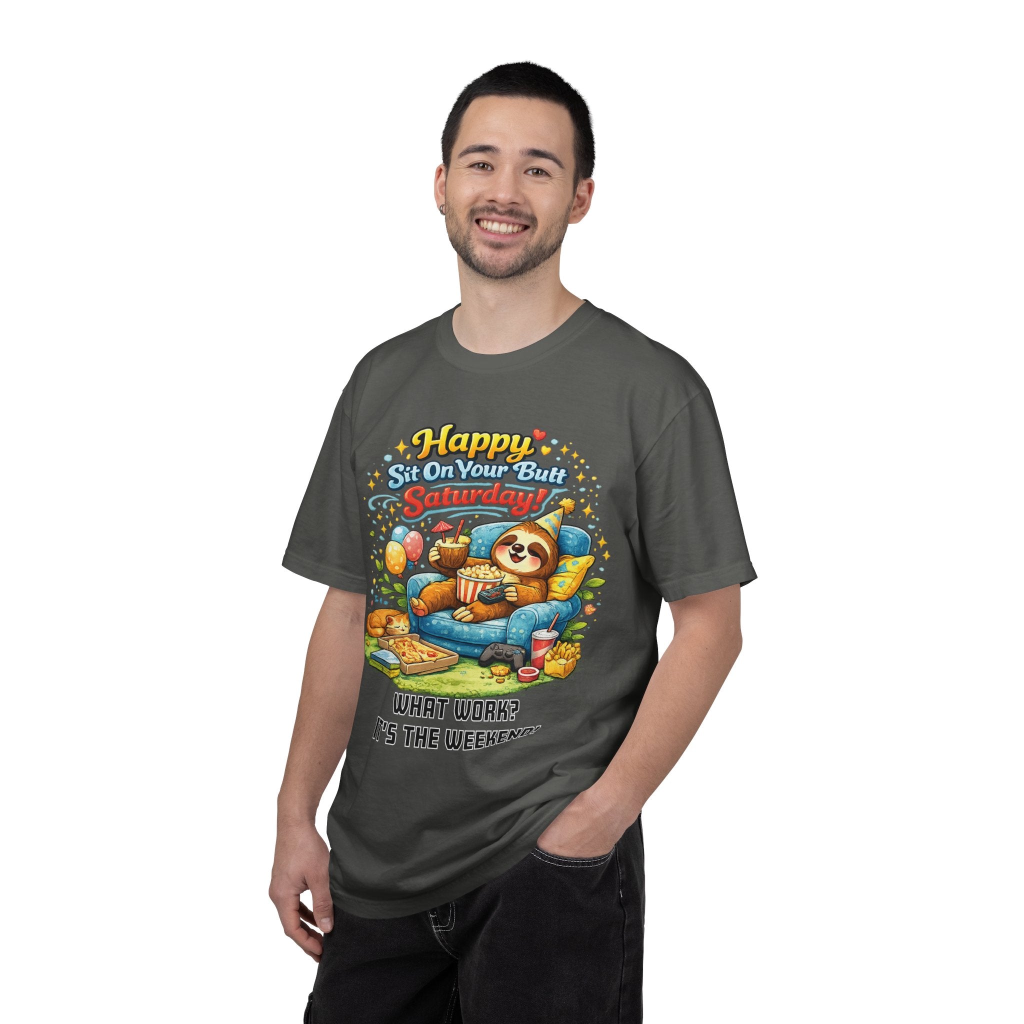 Saturday - Procrastination Sloth Series T-shirt