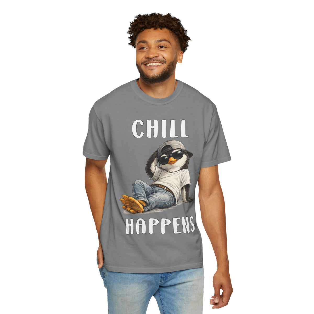 Chill Happens Boy T-shirt - Penguin Series