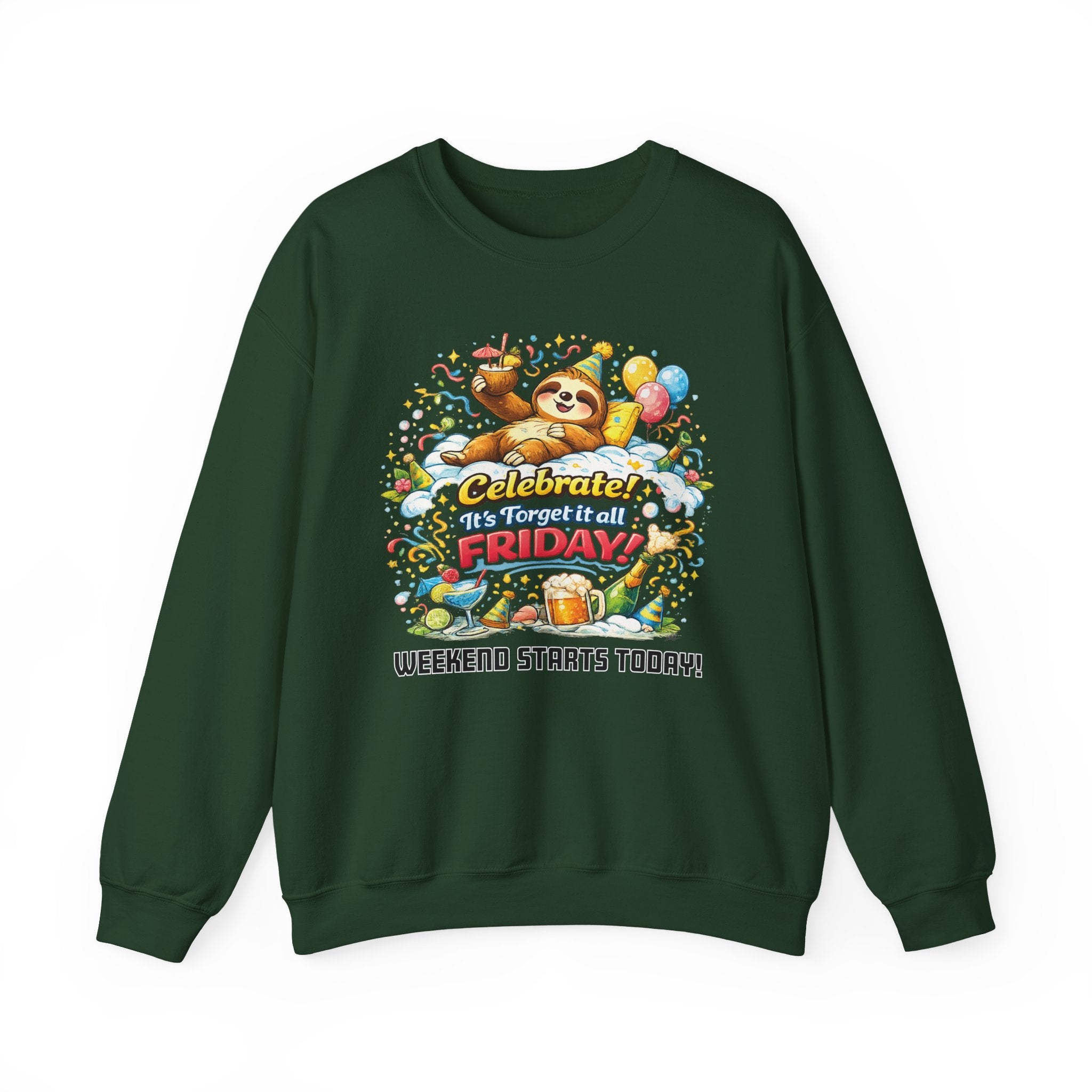 Friday - Procrastination Sloth Series Sweatshirt