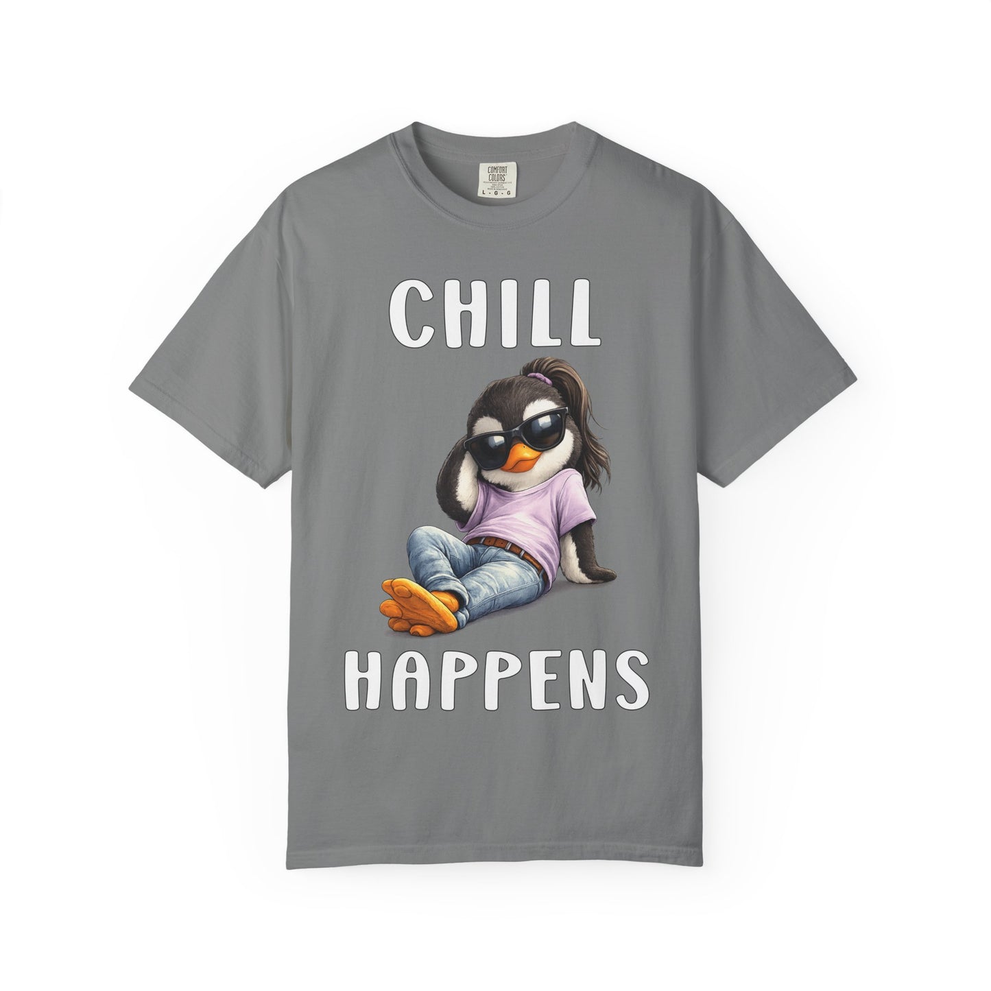 Chill Happens Girl T-shirt - Penguin Series