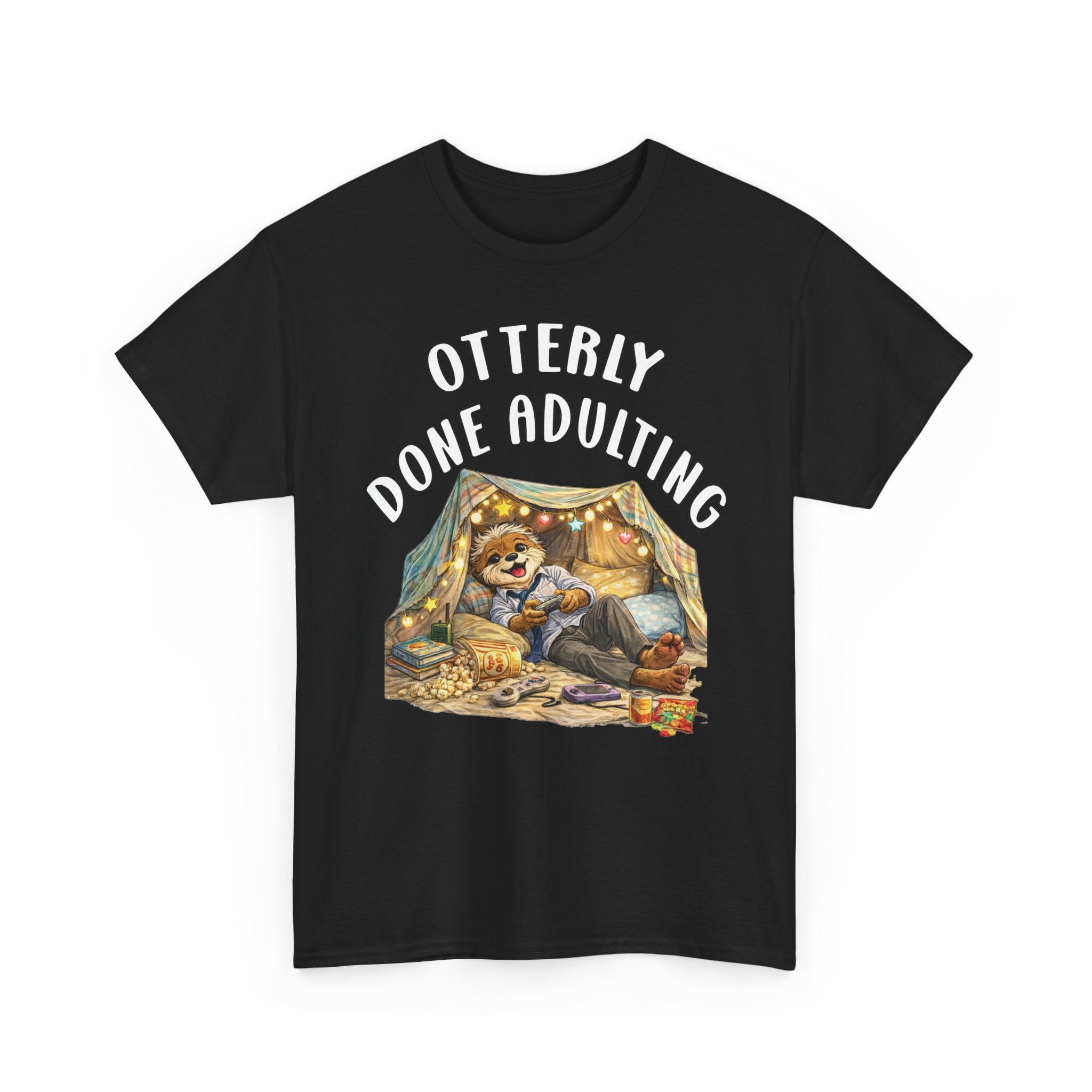 "Otterly Done Adulting" Dad Tee - Otter Series