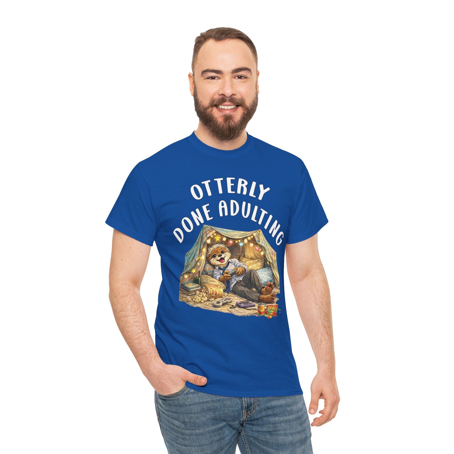 "Otterly Done Adulting" Dad Tee - Otter Series