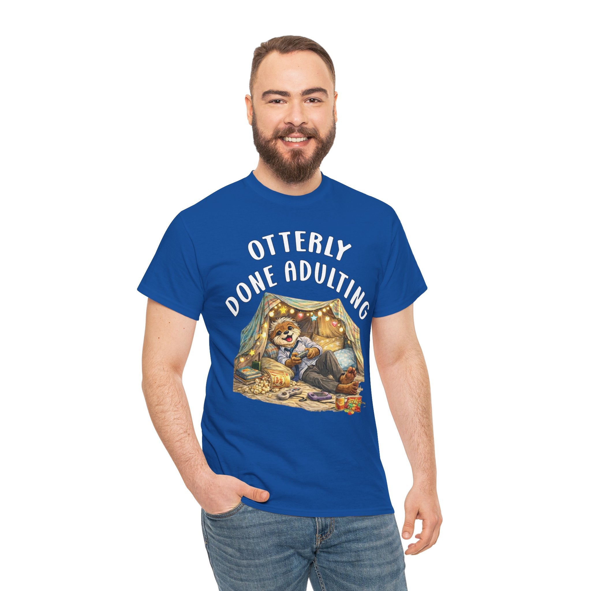 "Otterly Done Adulting" Dad Tee - Otter Series