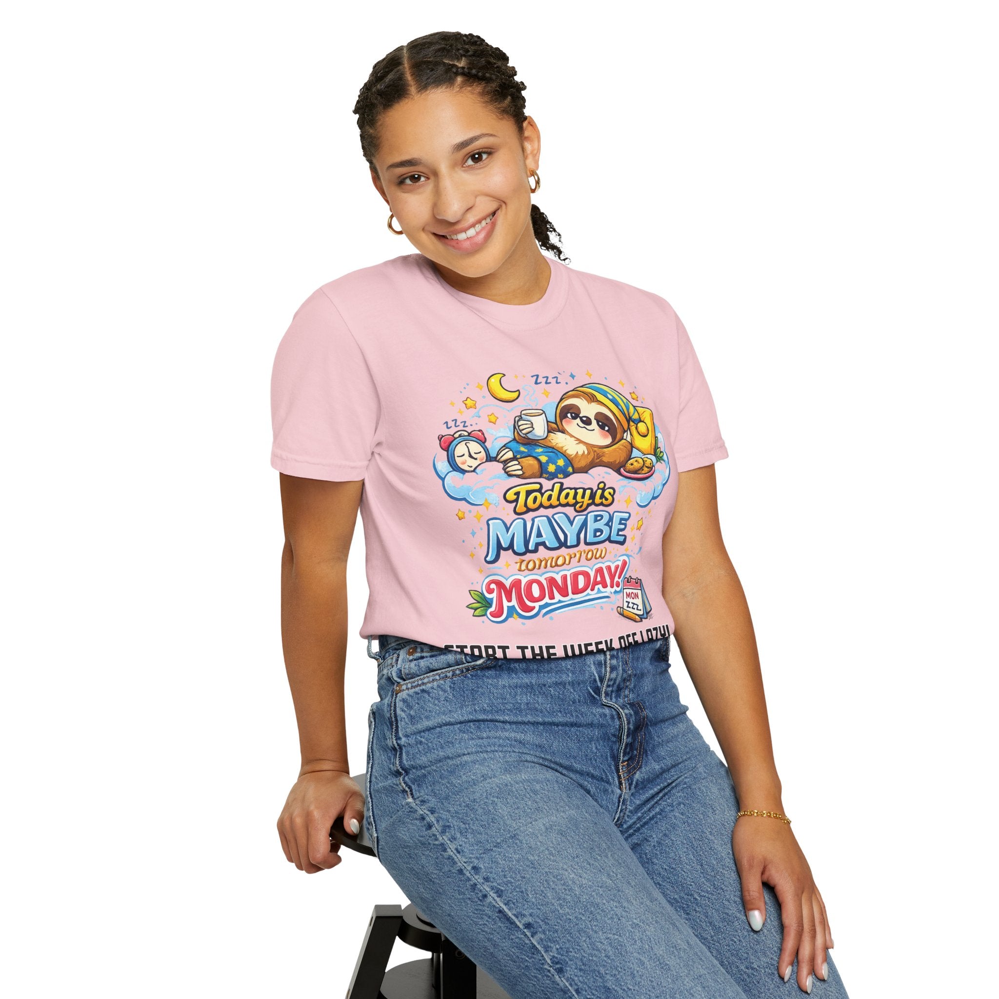 Monday - Procrastination Sloth Series T-shirt