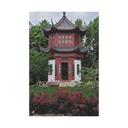 "Pavillion of Friendship" photograph on stretched canvas