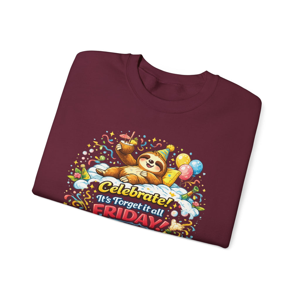 Friday - Procrastination Sloth Series Sweatshirt