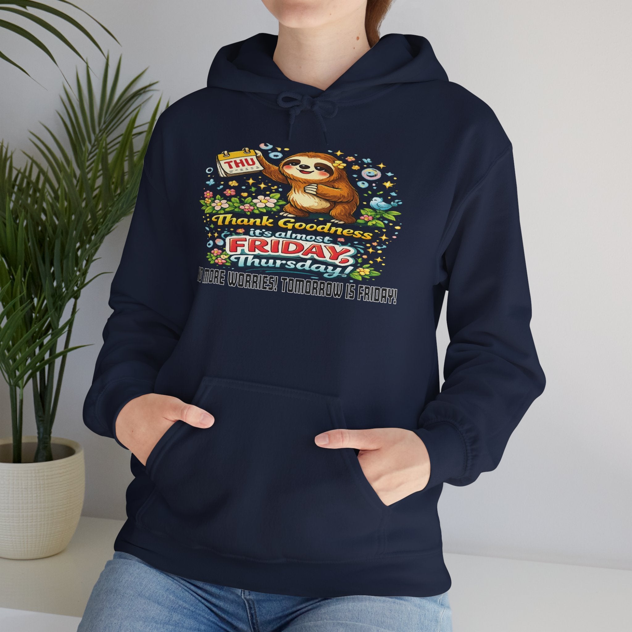 Thursday - Procrastination Sloth Series Hoodie