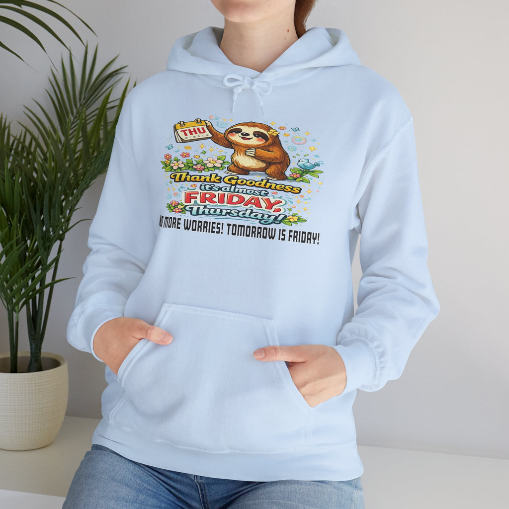 Thursday - Procrastination Sloth Series Hoodie