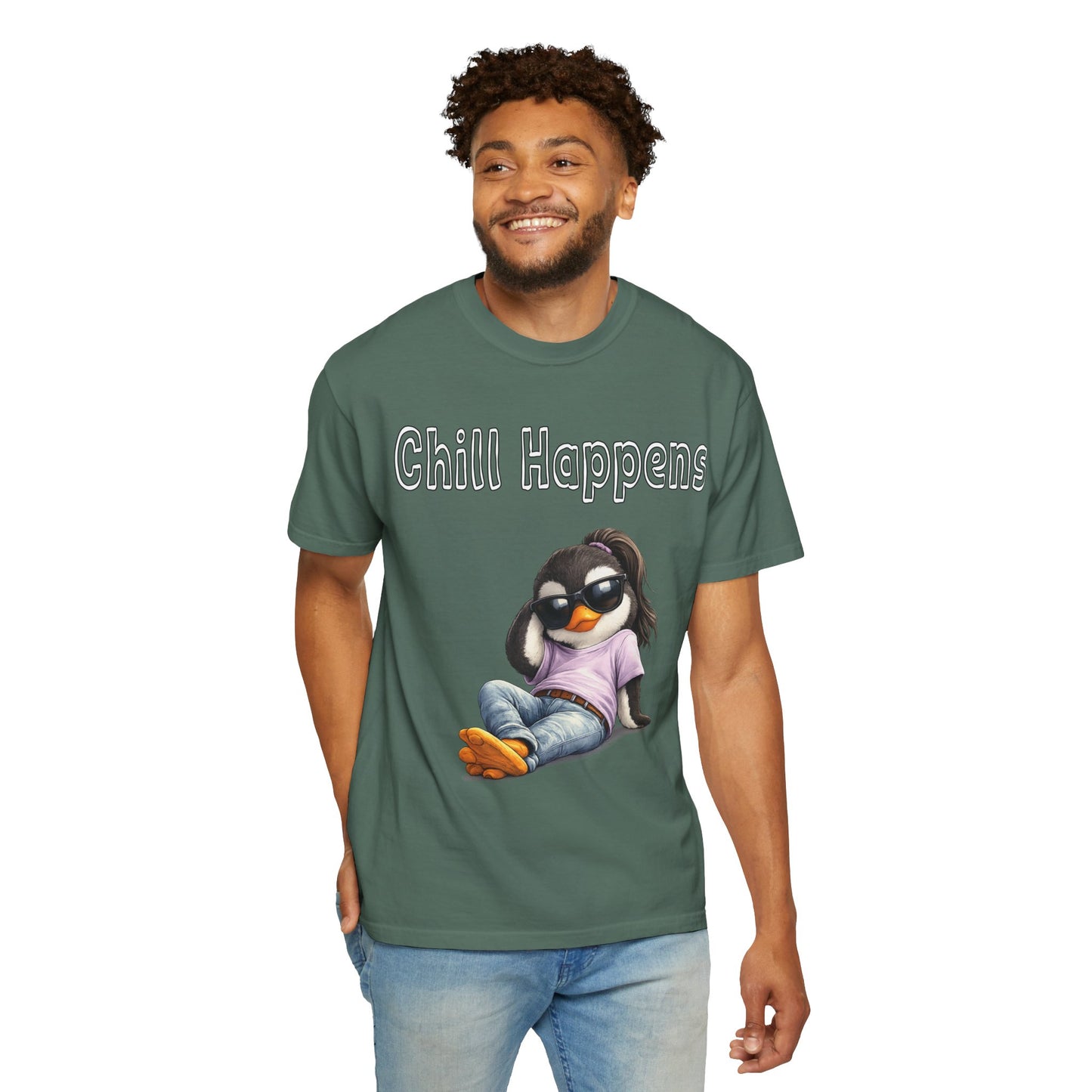 "Chill Happens" T-shirt Penguin Series