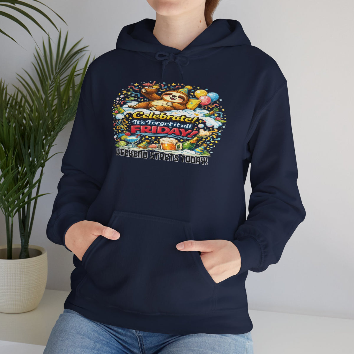 Friday - Procrastination Sloth Series Hoodie