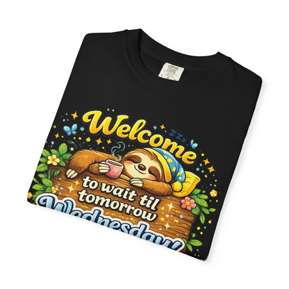Wednesday - Procrastination Sloth Series T-shirt