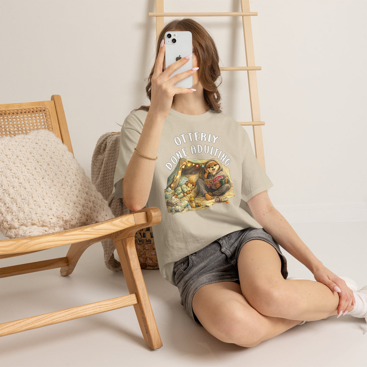 "Otterly Done Adulting" Mom Tee - Otter Series