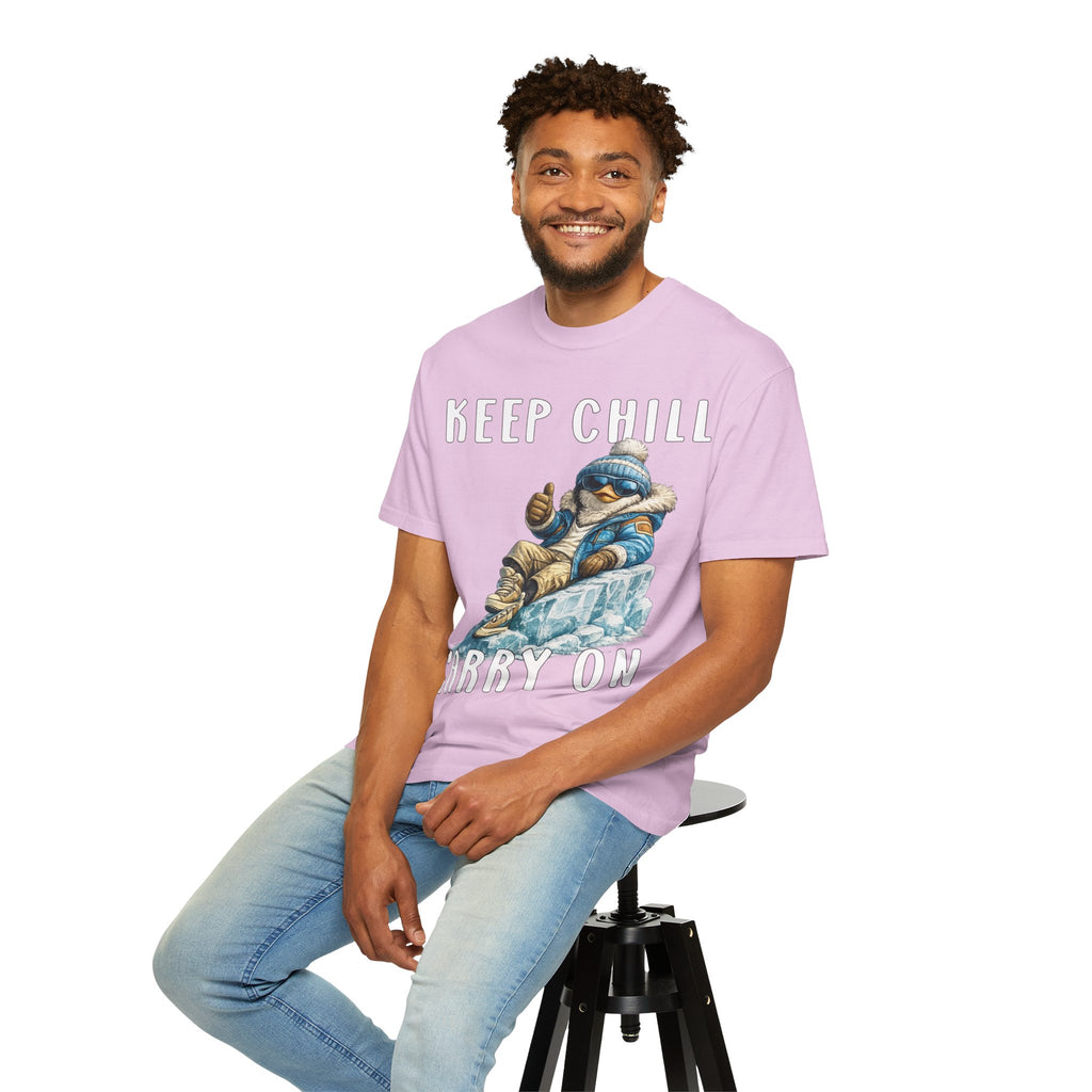 Keep Chill Carry On Boy T-shirt - Penguin Series
