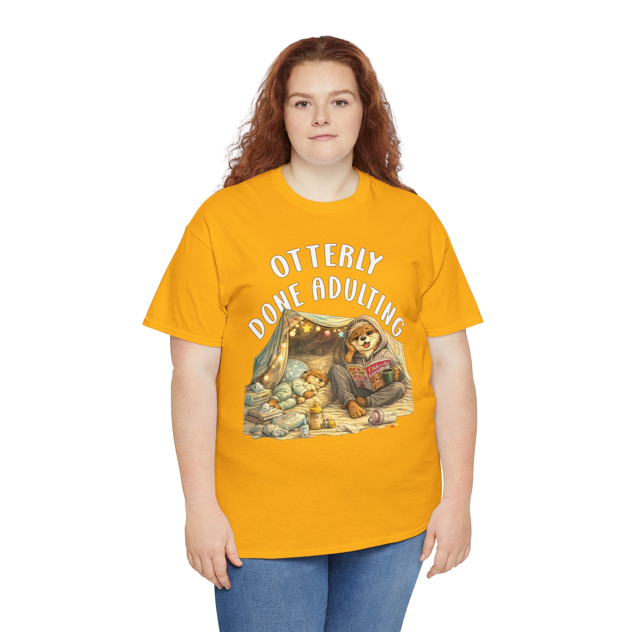 "Otterly Done Adulting" Mom Tee - Otter Series