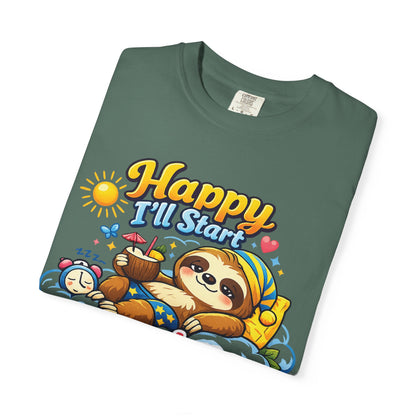 Sunday - Procrastination Sloth Series T-shirt