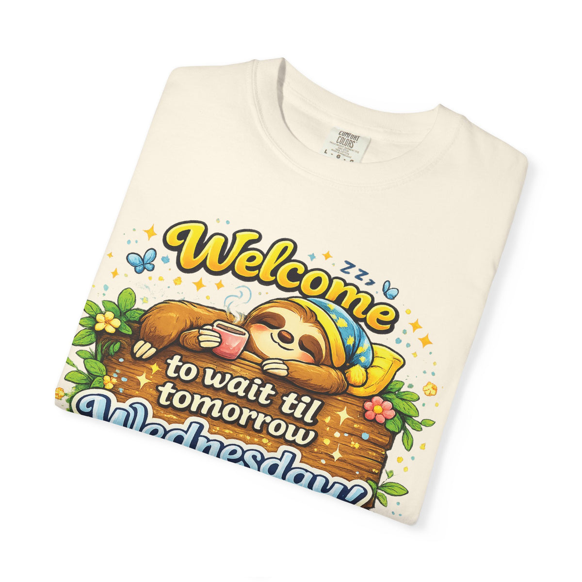 Wednesday - Procrastination Sloth Series T-shirt