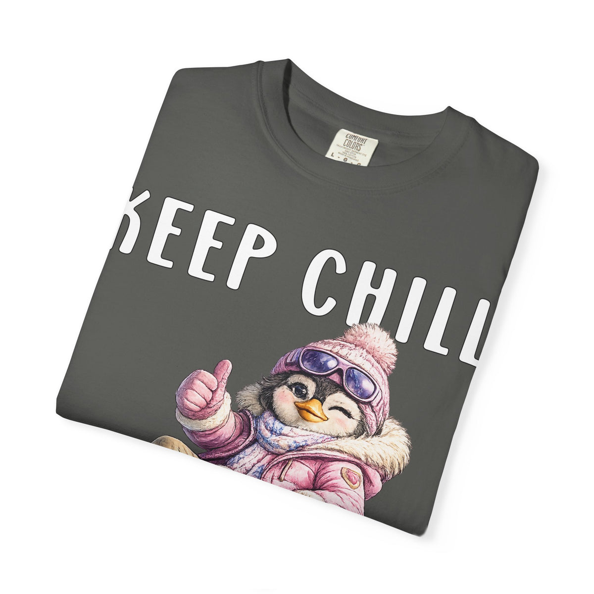 Keep Chill Carry On Girl T-shirt - Penguin Series