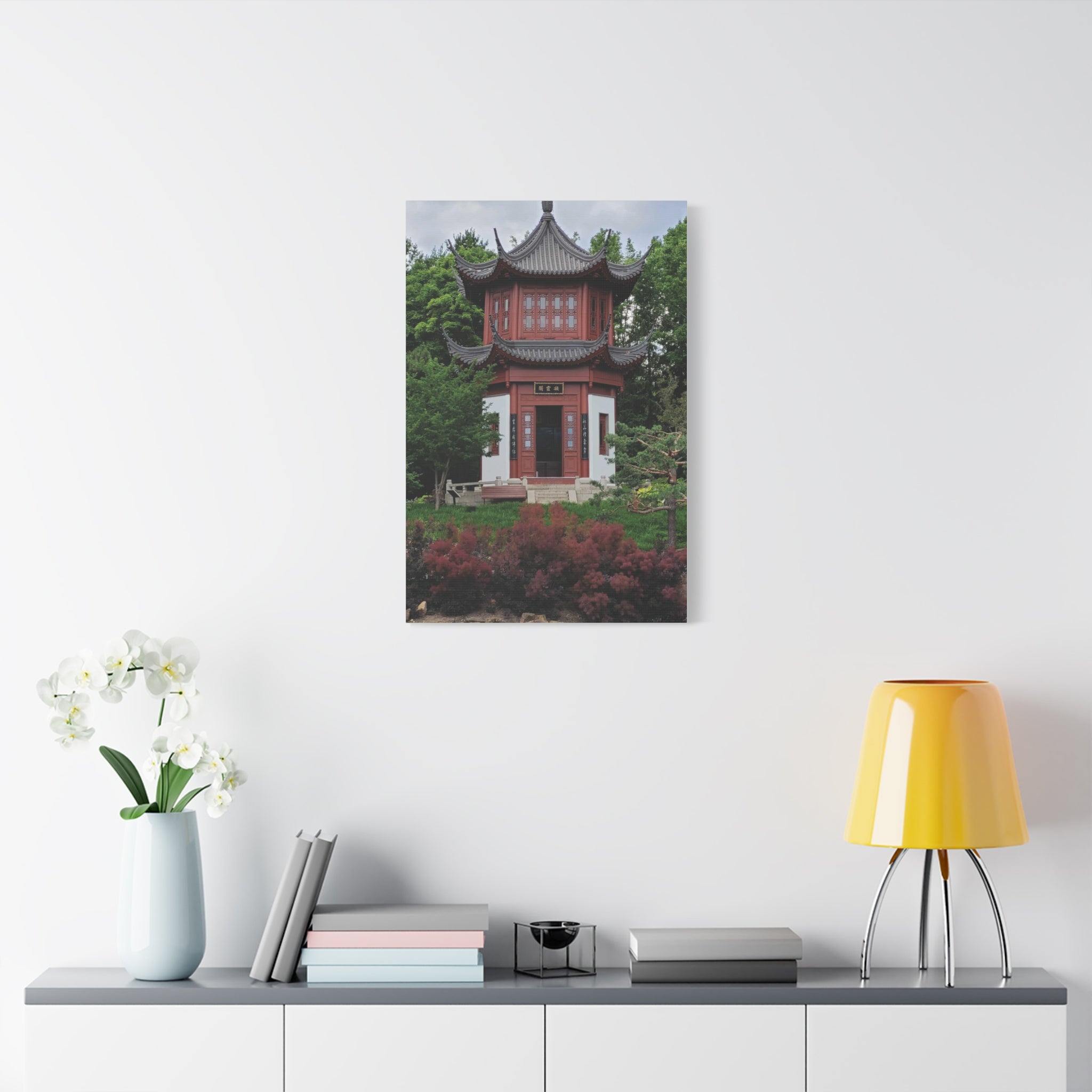 "Pavillion of Friendship" photograph on stretched canvas