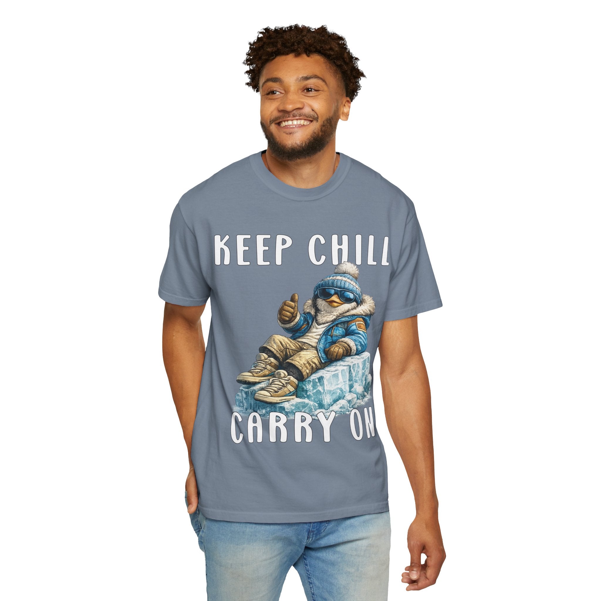 Keep Chill Carry On Boy T-shirt - Penguin Series