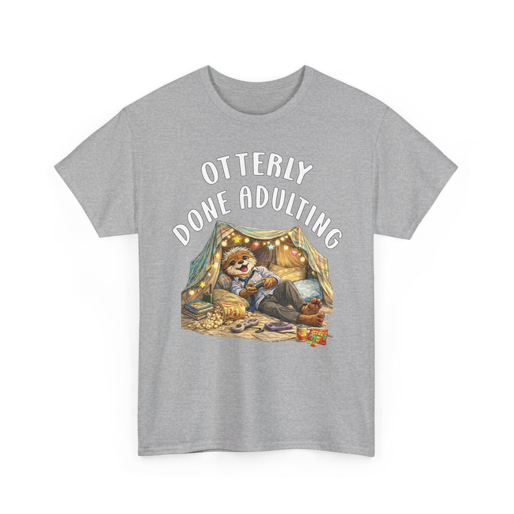 "Otterly Done Adulting" Dad Tee - Otter Series