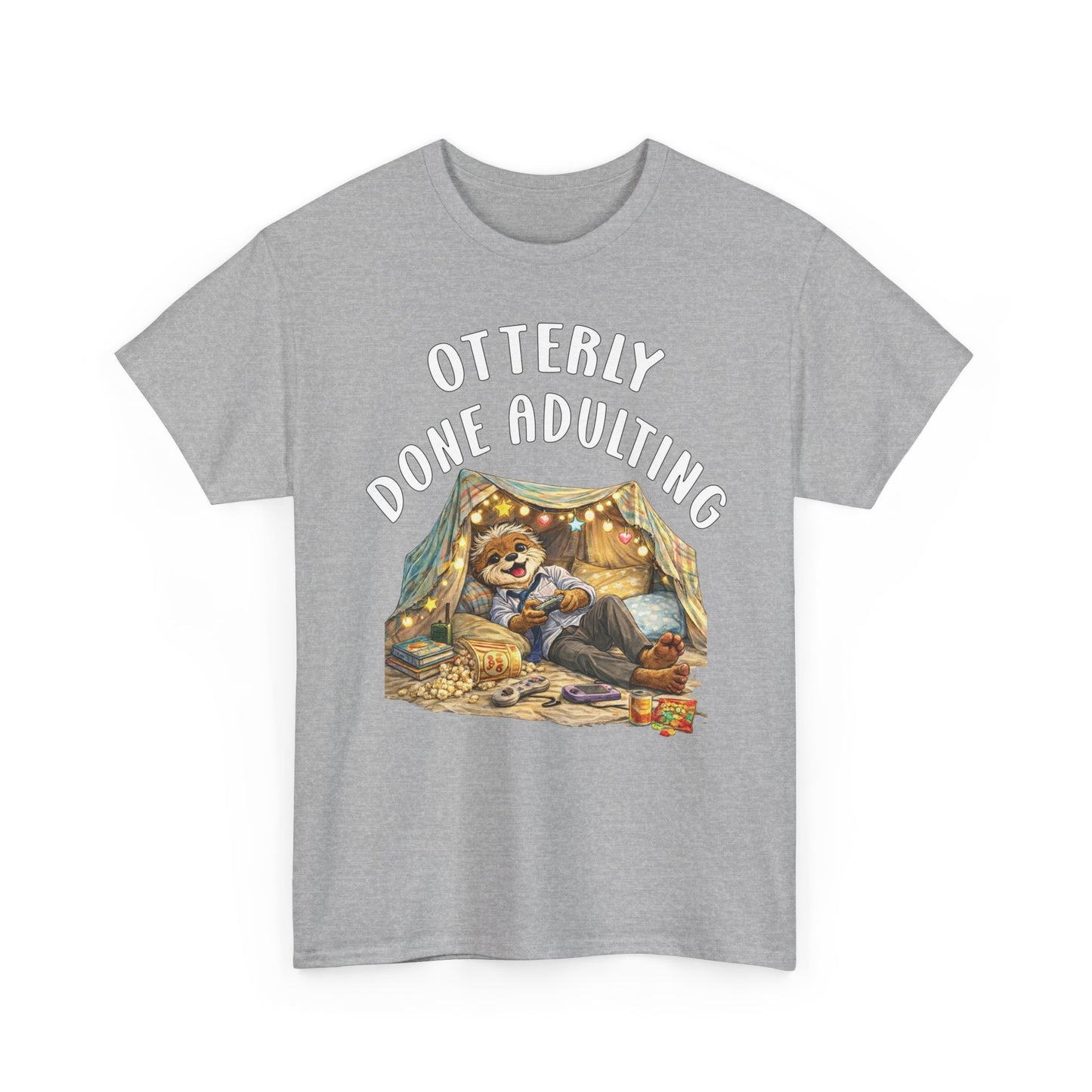 "Otterly Done Adulting" Dad Tee - Otter Series