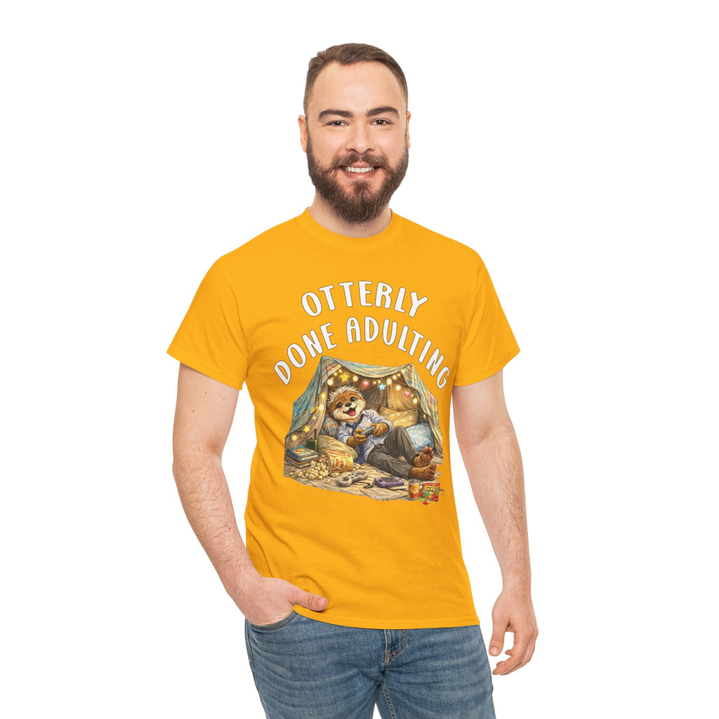 "Otterly Done Adulting" Dad Tee - Otter Series