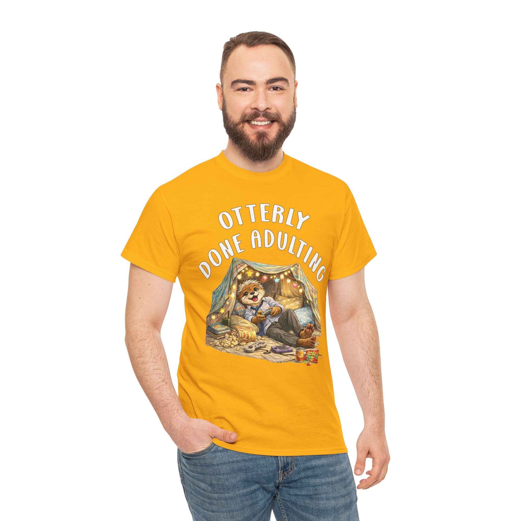 "Otterly Done Adulting" Dad Tee - Otter Series