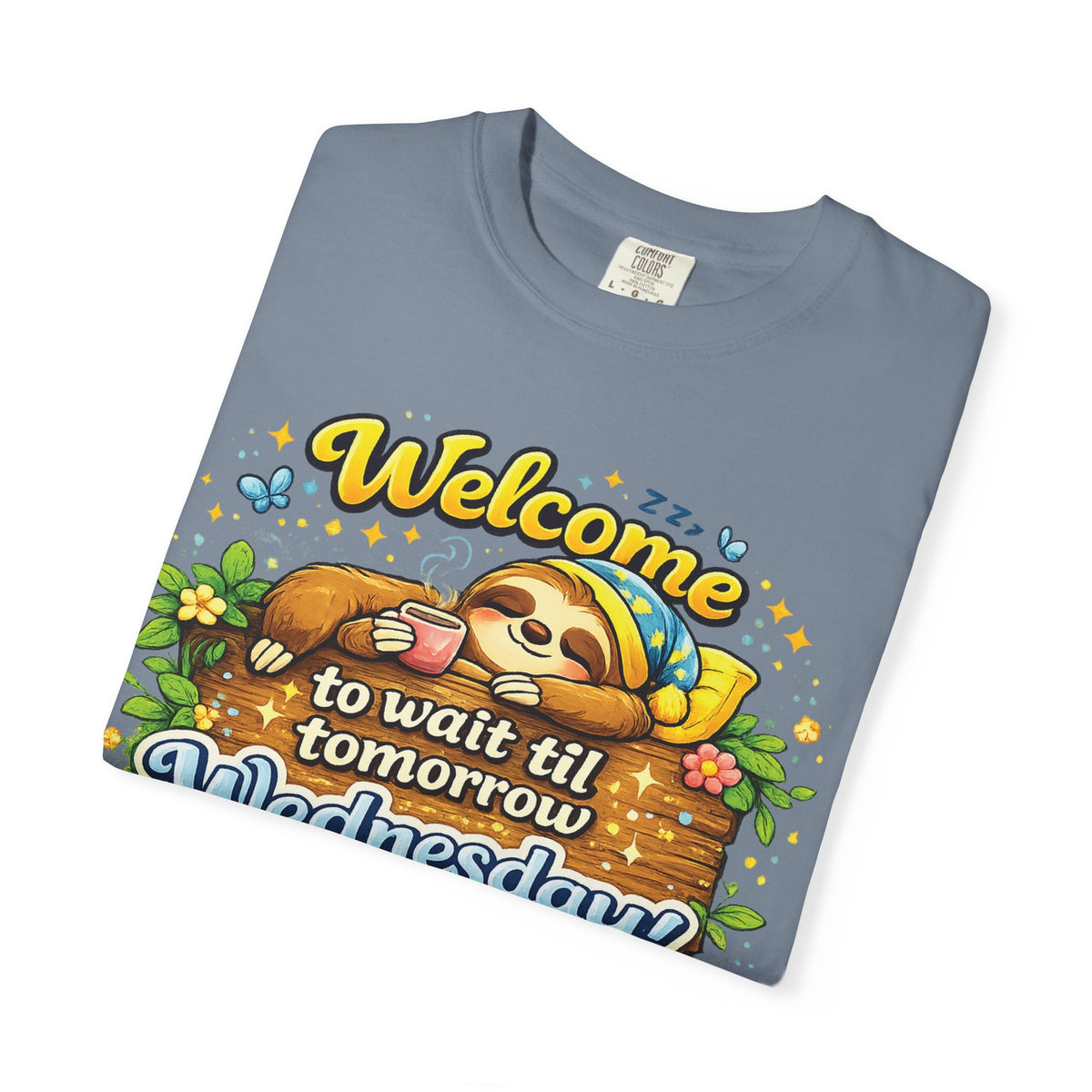 Wednesday - Procrastination Sloth Series T-shirt