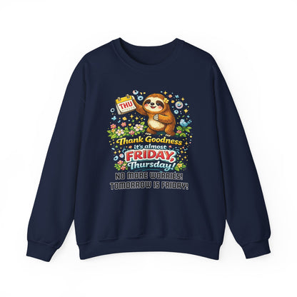Thursday - Procrastination Sloth Series Sweatshirt