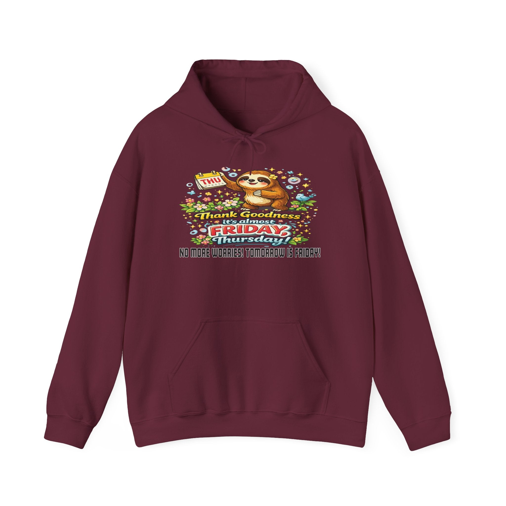 Thursday - Procrastination Sloth Series Hoodie