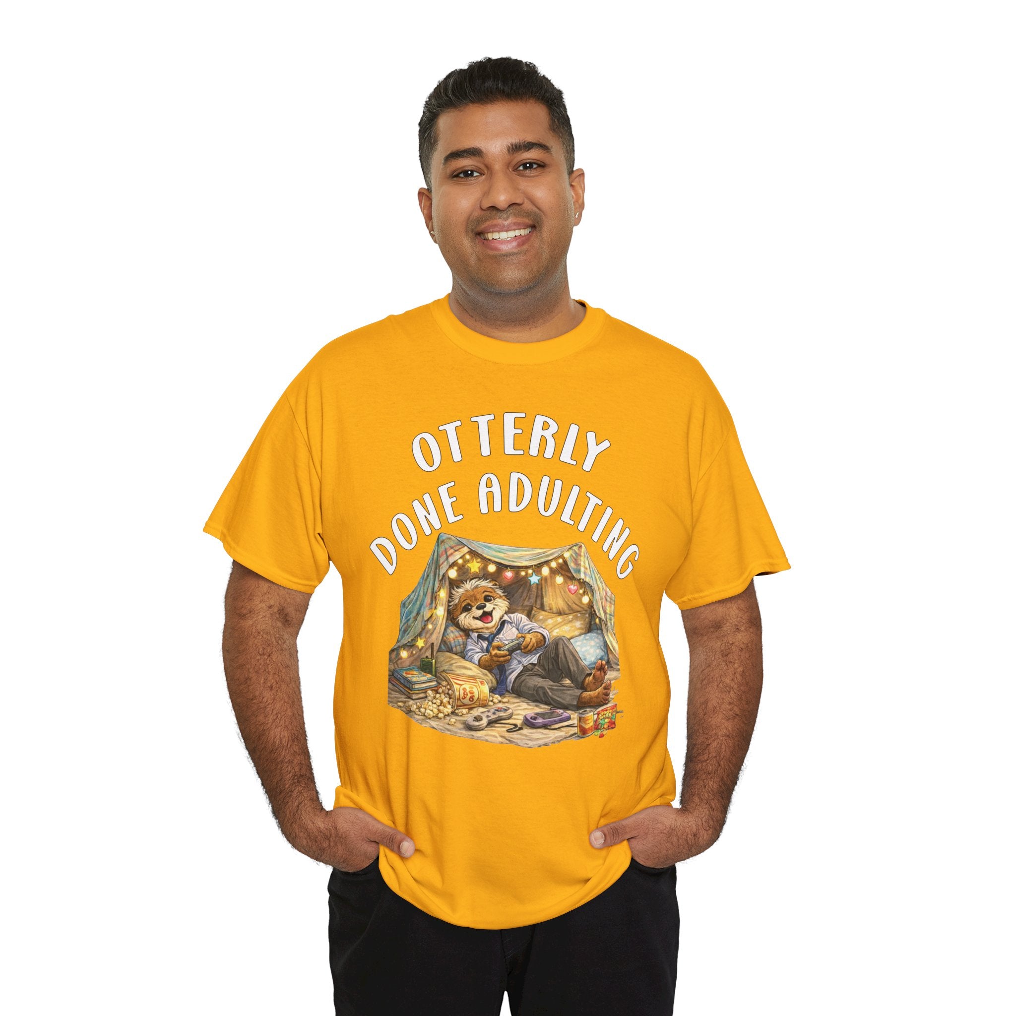 "Otterly Done Adulting" Dad Tee - Otter Series