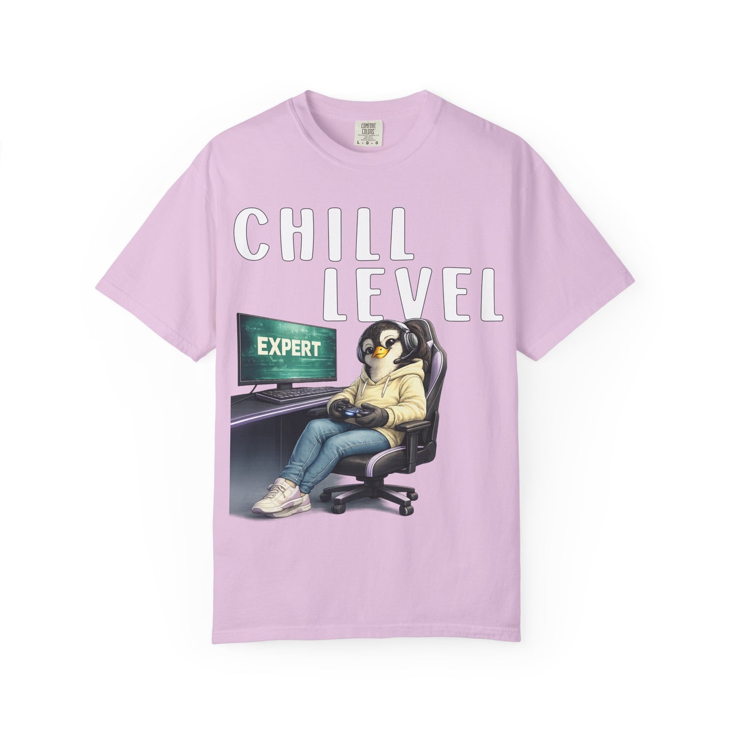 Chill Level Expert Girl T-shirt - Penguin Series