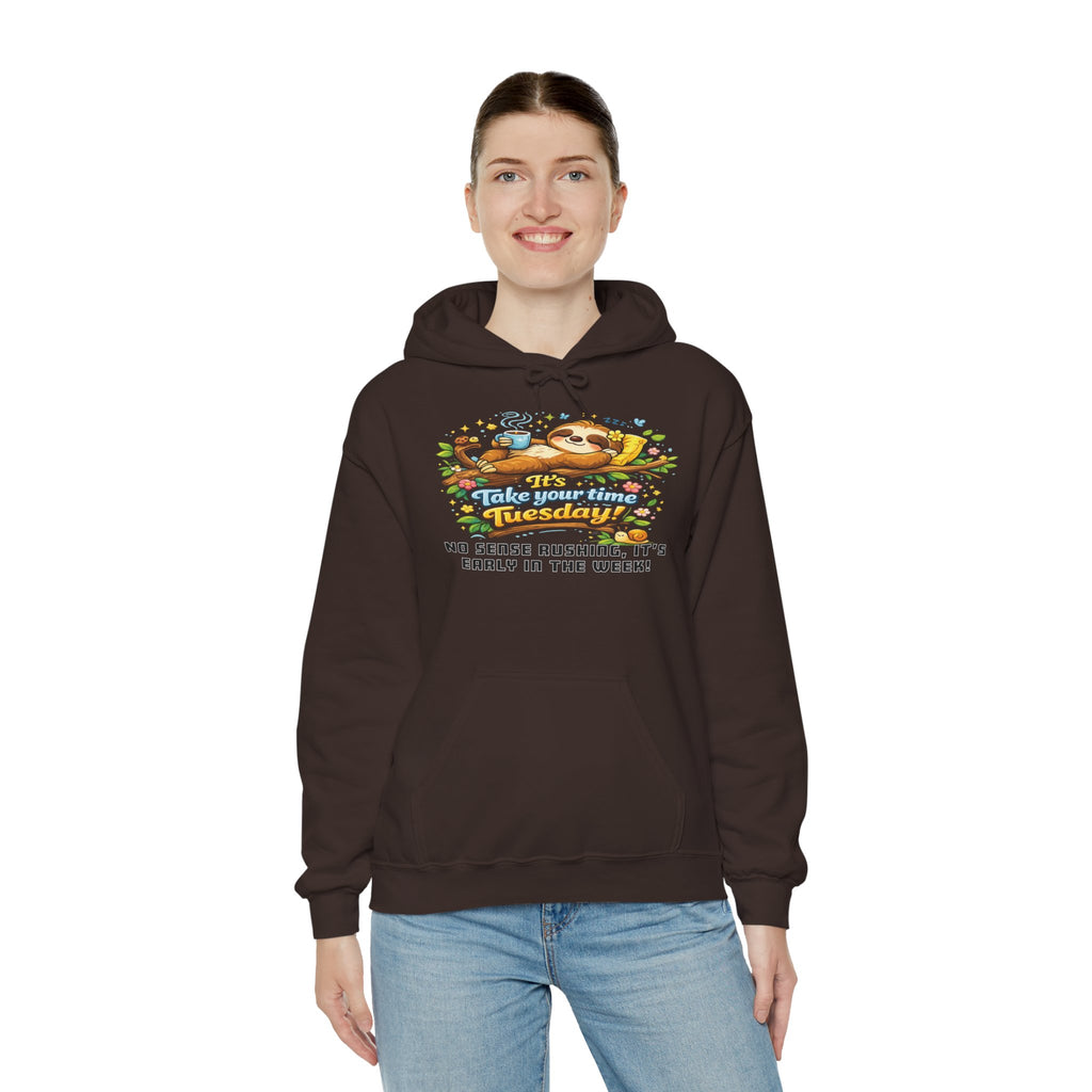 Tuesday - Procrastination Sloth Series Hoodie