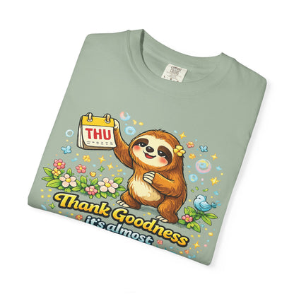 Thursday - Procrastination Sloth Series T-shirt