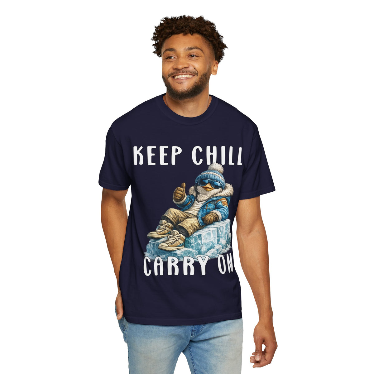 Keep Chill Carry On Boy T-shirt - Penguin Series
