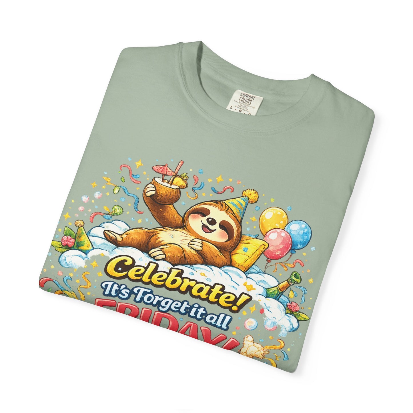 Friday - Procrastination Sloth Series T-shirt