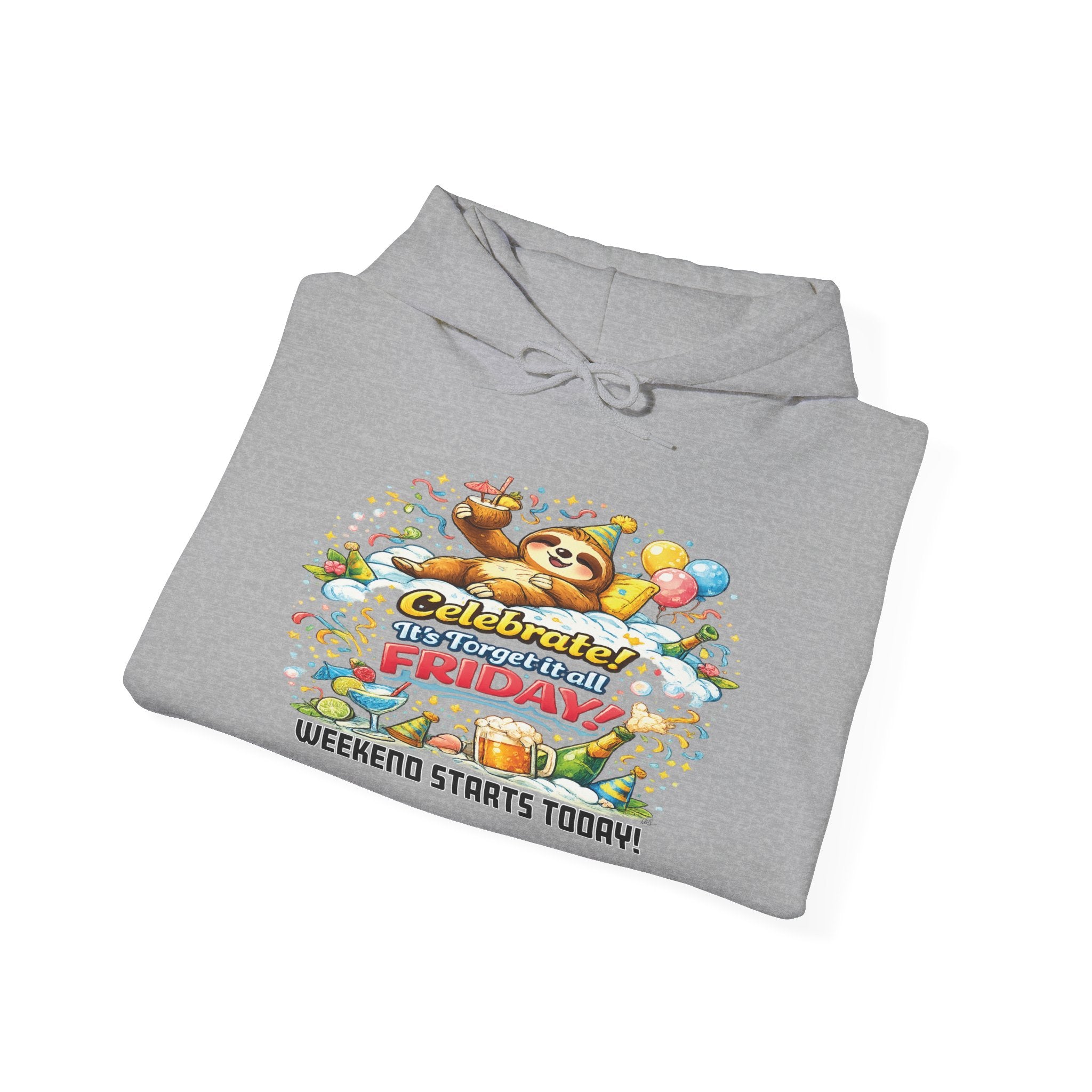 Friday - Procrastination Sloth Series Hoodie