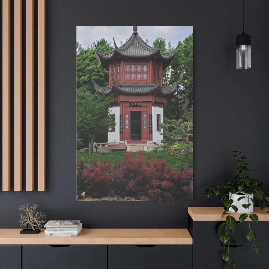 "Pavillion of Friendship" photograph on stretched canvas