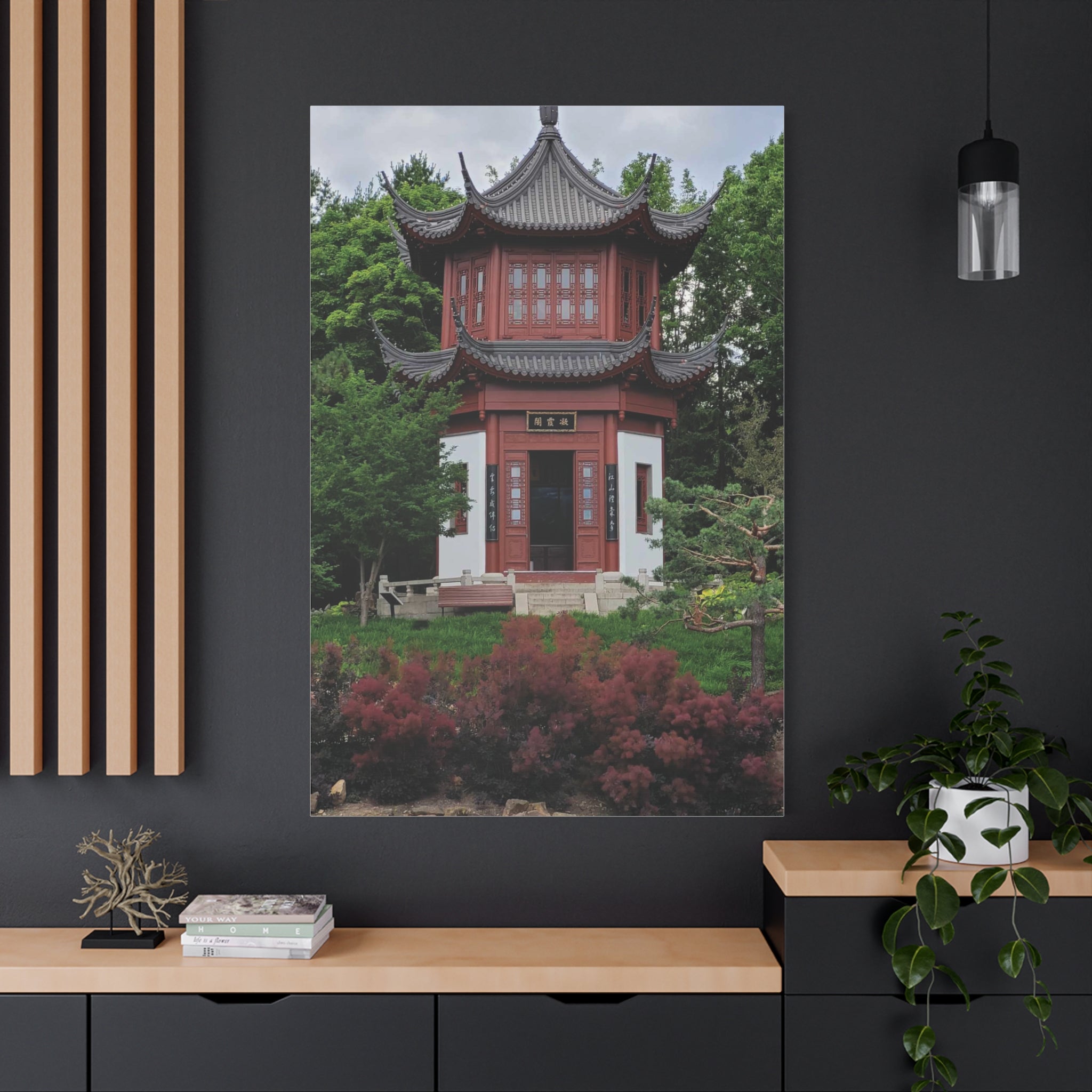 "Pavillion of Friendship" photograph on stretched canvas