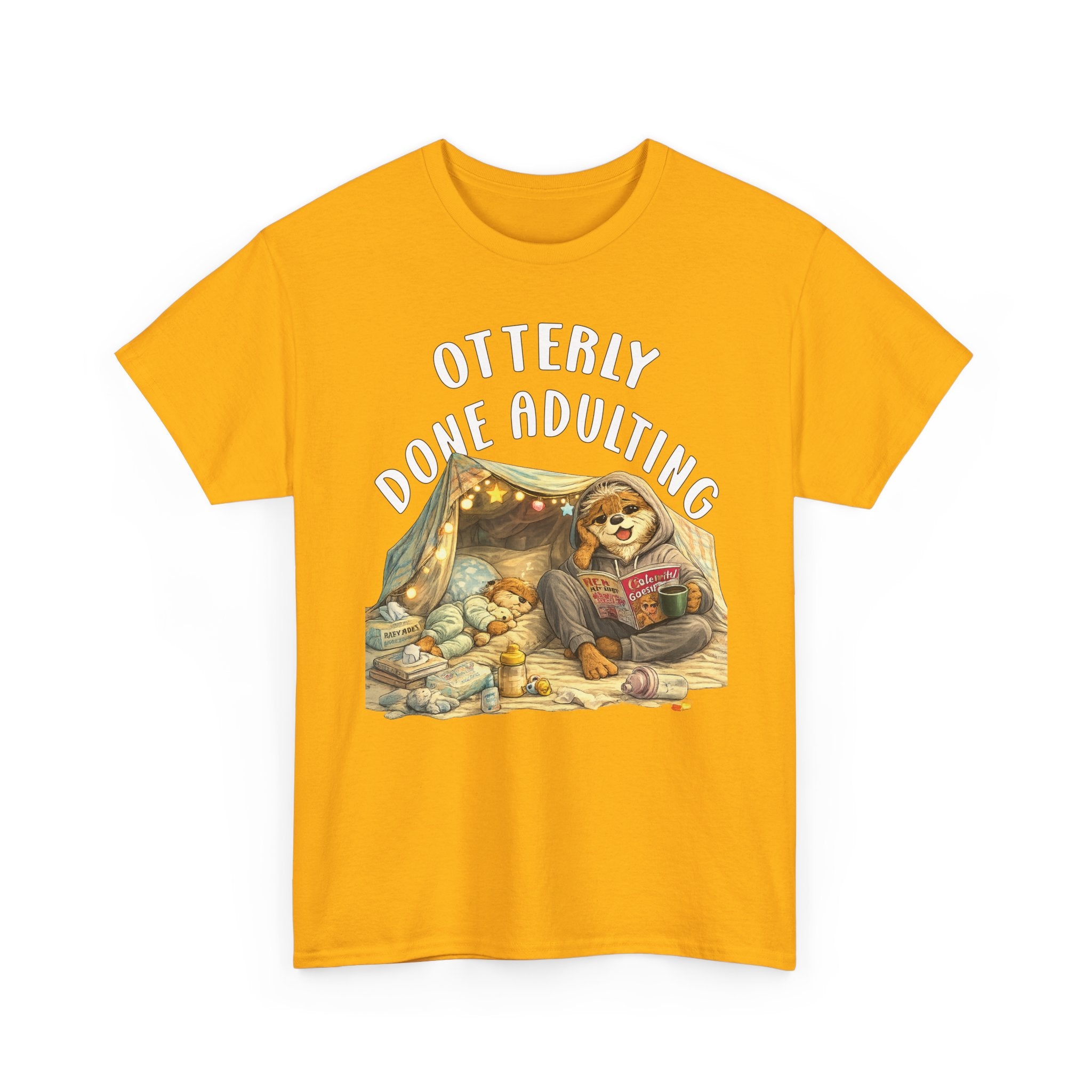 "Otterly Done Adulting" Mom Tee - Otter Series